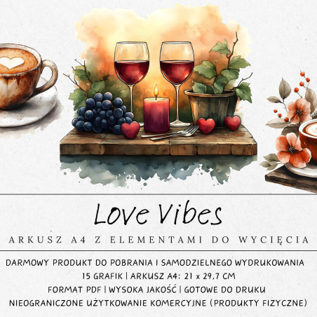 Zdjęcie główne darmowego arkusza z walentynkowymi grafikami do druku i wycięcia