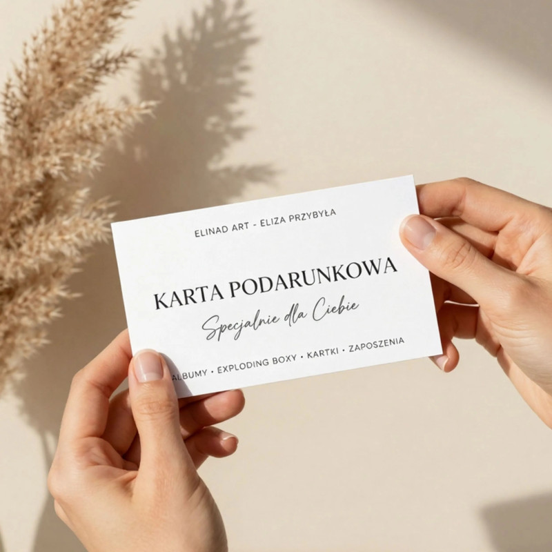 Kartka podarunkowa do mojego sklepu elinad art