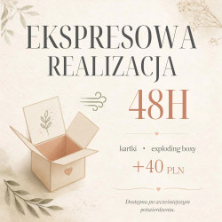 Ekspresowa realizacja zamówienia 48h – kartki i Exploding Boxy