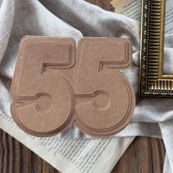 Baza 55 z wzornikiem – tło: len, książka, złota ramka.