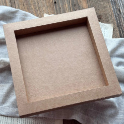 Złożona i sklejona baza ramki 3D w kształcie kwadratu