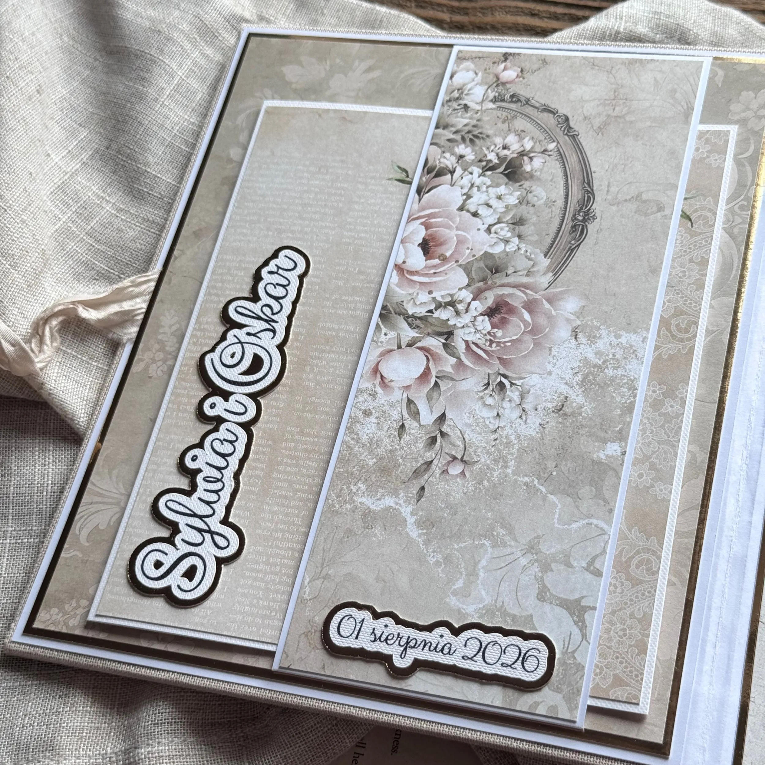 Personalizowany album na zdjęcia ślubne