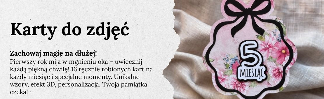 Pierwszy rok życia dziecka - milestone cards